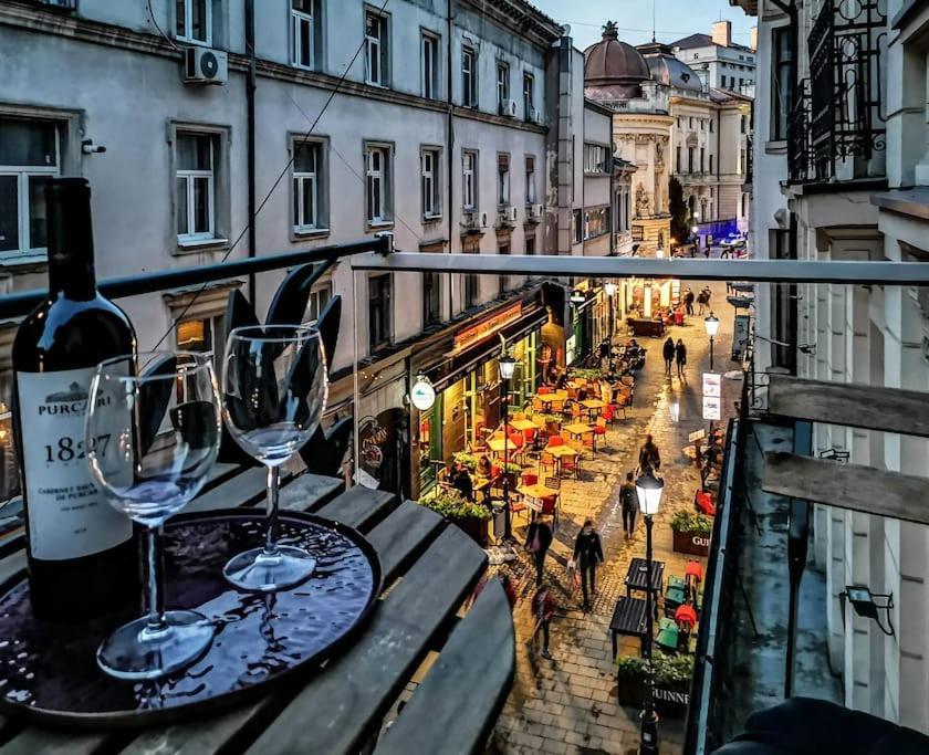Central Double Studio With Amazing View Bucarest Esterno foto